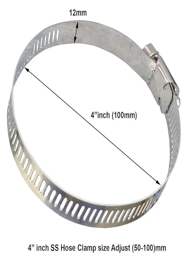 ES EKSAFAR ESEKSAFAR 4pcs Hose Clamp 4" inch - Image 3